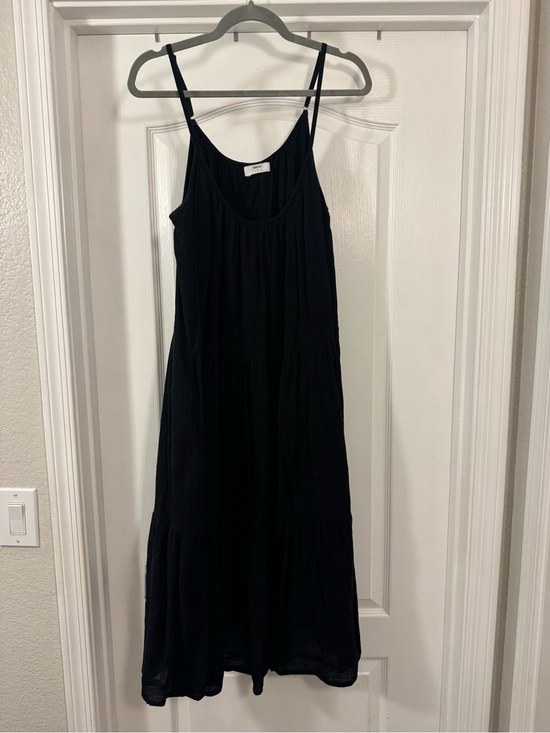 Mikoh Dresses & Skirts - Mikoh Black Tiered Spaghetti-Strap Midi Dress